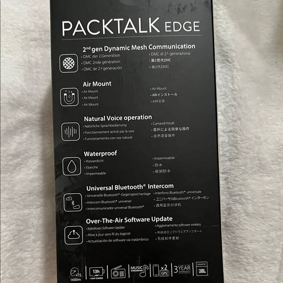 Cardo Packtalk Edge Bluetooth Headset - Picture 4 of 4